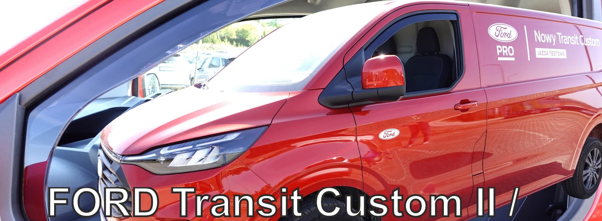 Deflektory Heko na nový Ford Transit Custom II 