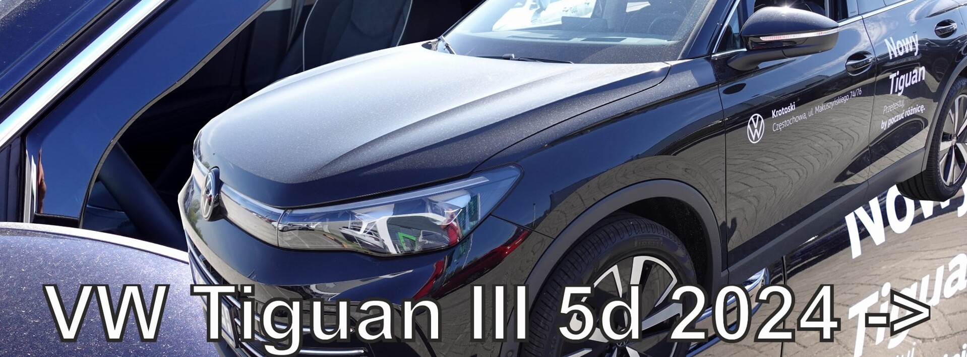 Deflektory Heko na nový VW Tiguan III