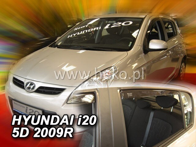 Deflektory okien Heko Hyundai i20 5dv od 2009 +zadné