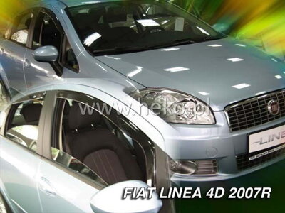 Deflektory Heko - Fiat Linea od 2007 (so zadnými)
