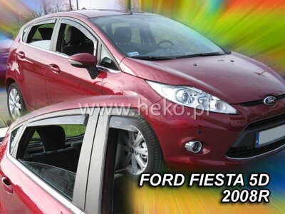 Deflektory Heko - Ford Fiesta 5-dverový 2009-2017 (so zadnými)