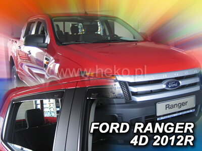 Deflektory Heko - Ford Ranger 5-dverový od 2012 (so zadnými)