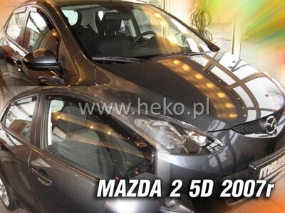 Deflektory Heko - Mazda 2 2007-2009