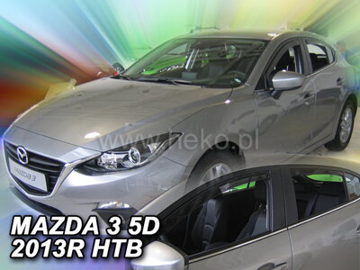 Deflektory Heko - Mazda 3 Sedan 2013-2019 (so zadnými)
