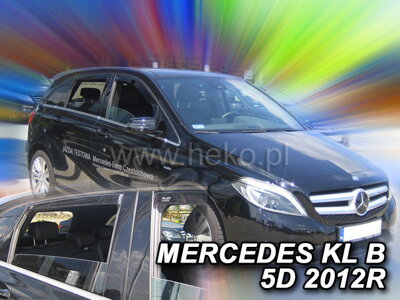 Deflektory Heko - Mercedes B W246 2011-2019 (so zadnými)