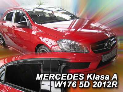 Deflektory Heko - Mercedes A W176 2012-2018 (so zadnými)