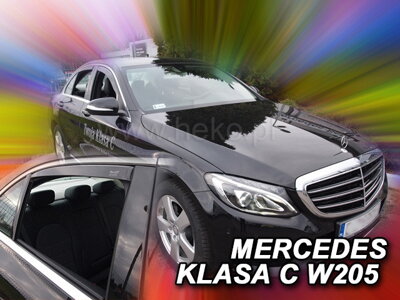Deflektory Heko - Mercedes C W205 Sedan 2014-2021 (so zadnými)