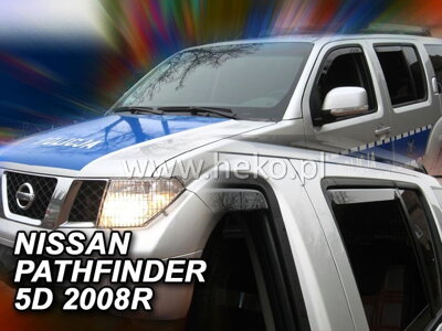 Deflektory Heko - Nissan Pathfinder od 2005 (so zadnými)