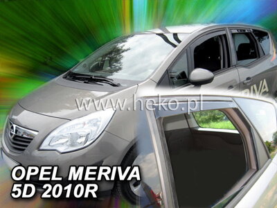 Deflektory Heko - Opel Meriva od 2010 (so zadnými)