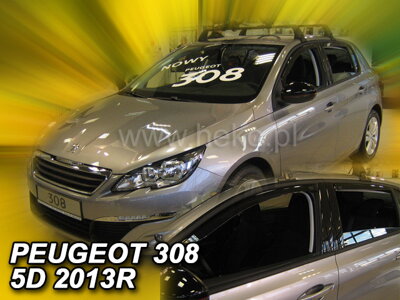 Deflektory Heko - Peugeot 308 II 2013-2021 (so zadnými)