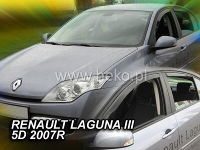 Deflektory Heko - Renault Laguna III Sedan od 2007 (so zadnými)