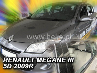 Deflektory Heko - Renault Megane III Htb 2008-2016 (so zadnými)
