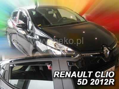 Deflektory Heko - Renault Clio IV Htb 2012-2019 (so zadnými)