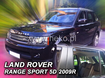 Deflektory Heko - Land Rover Range Rover Sport 2005-2012 (so zadnými)