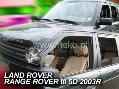 Deflektory Heko - Land Rover Range Rover III 2002-2012 (so zadnými)