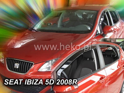 Deflektory Heko - Seat Ibiza (6J) 5-dverová 2008-2017 (so zadnými)