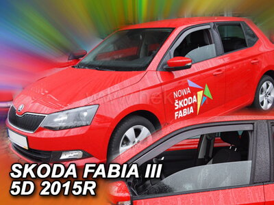Deflektory Heko - Škoda Fabia III Hatchback od 2014
