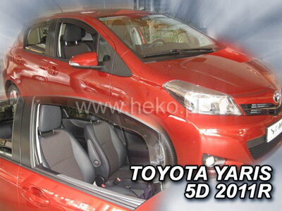 Deflektory Heko - Toyota Yaris 5-dverová 2011-2020