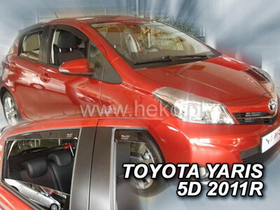 Deflektory Heko - Toyota Yaris 5-dverová 2011-2020 (so zadnými)