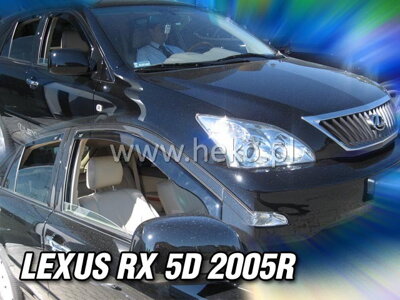 Deflektory Heko - Lexus RX XU30 2004-2009 (so zadnými)