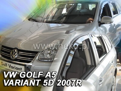 Deflektory Heko - VW Golf VI (A6) Variant 2009-2013 (so zadnými)