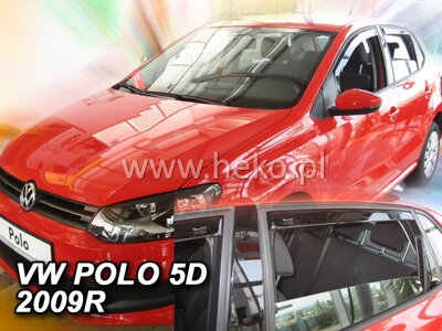 Deflektory Heko - VW Polo 2009-2017 (so zadnými)