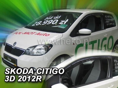 Deflektory Heko - Škoda Citigo 3-dverová od 2012