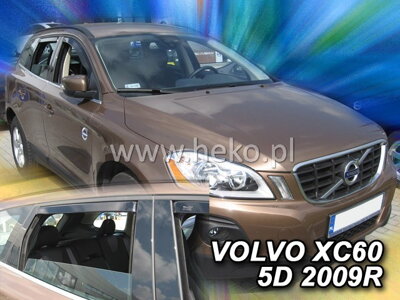 Deflektory Heko - Volvo XC60 2008-2017 (so zadnými)