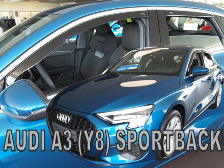 Deflektory Heko - Audi A3 Sportback od 2020 (so zadnými)