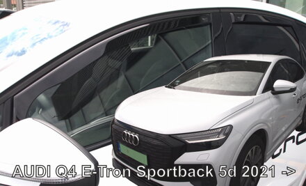 Deflektory Heko - Audi Q4 E-tron Sportback od 2021 (so zadnými)