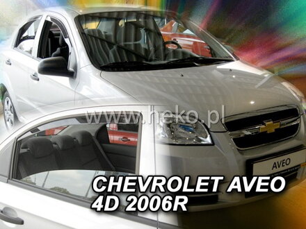 Deflektory Heko - Chevrolet Aveo Sedan 2007-2011 (so zadnými)