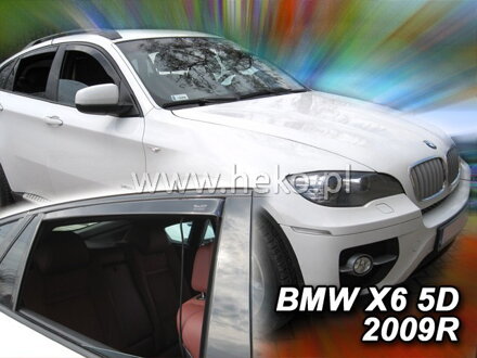Deflektory Heko - BMW X6 E71 2008-2014 (so zadnými)