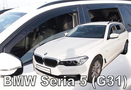Deflektory Heko - BMW 5 G31 Combi 2017-2023 (so zadnými)