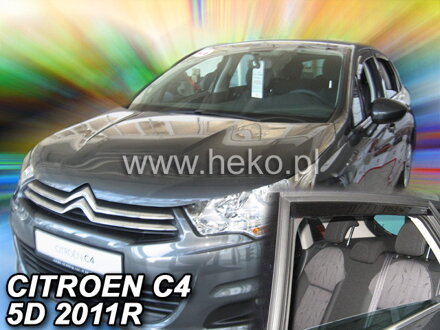 Deflektory Heko - Citroen C4 2010-2018 (so zadnými)