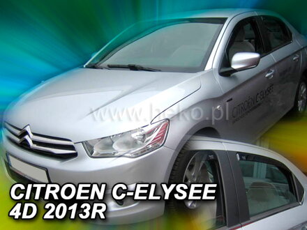 Deflektory Heko - Citroen C-Elysée od 2013 (so zadnými)