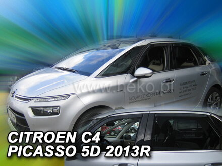 Deflektory Heko - Citroen C4 Picasso od 2013 (so zadnými)