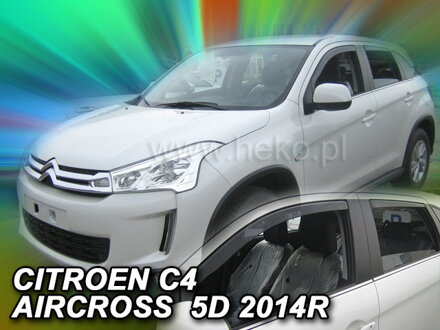 Deflektory Heko - Citroen C4 AirCross 2012-2017 (so zadnými)