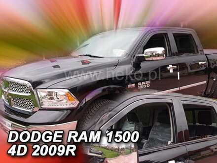 Deflektory Heko - Dodge Ram 1500 IV 4-dverový 2009-2018 (so zadnými)