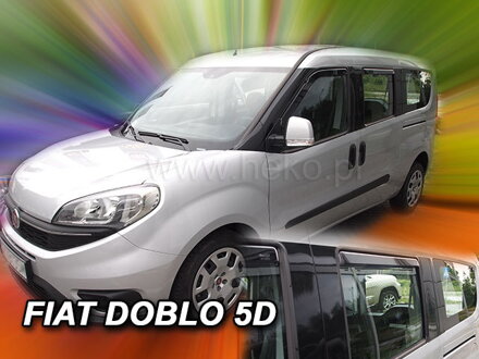 Deflektory Heko - Fiat Doblo 2010-2022 (so zadnými)