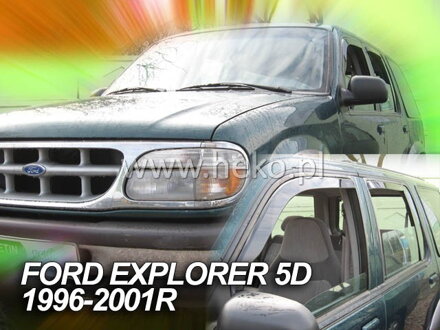Deflektory Heko - Ford Explorer 5-dverový 1996-2001 (so zadnými)