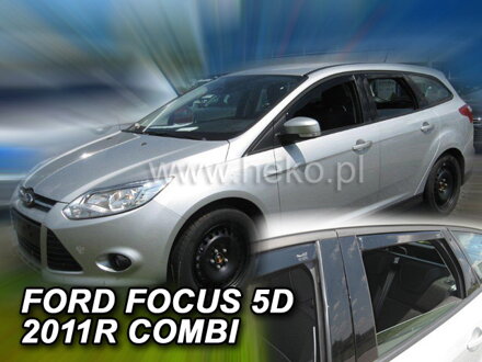 Deflektory Heko - Ford Focus III Combi 2011-2018 (so zadnými)