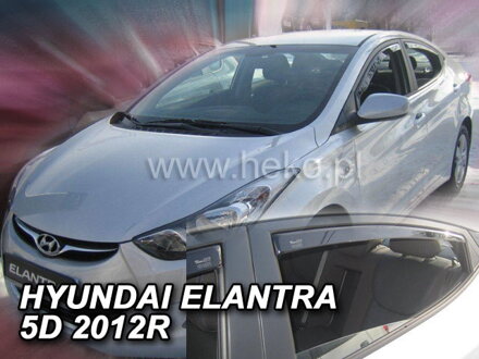 Deflektory Heko - Hyundai Elantra od 2010 (so zadnými)