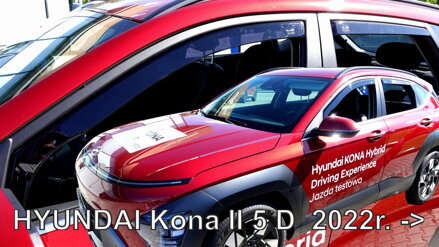 Deflektory Heko - Hyundai Kona II od 2023 (so zadnými)