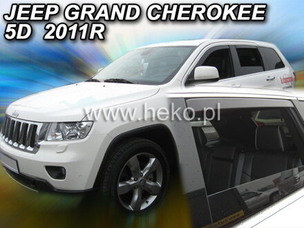 Deflektory Heko - Jeep Grand Cherokee 2010-2021 (so zadnými)