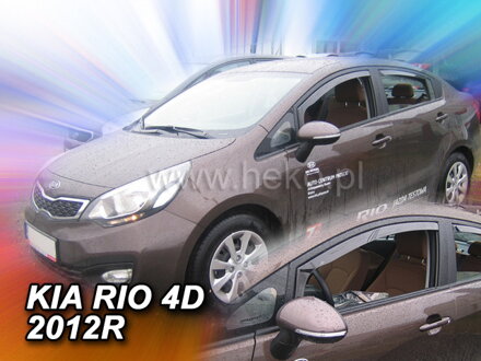 Deflektory Heko - Kia Rio Sedan 2012-2017