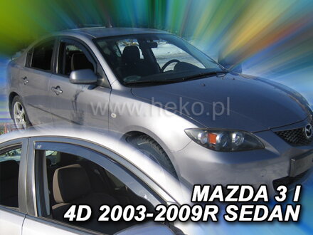 Deflektory Heko - Mazda 3 Htb 2003-2009