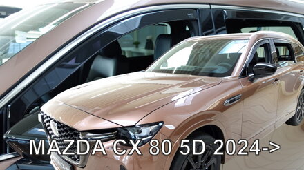Deflektory Heko - Mazda CX-80 od 2024 (so zadnými)