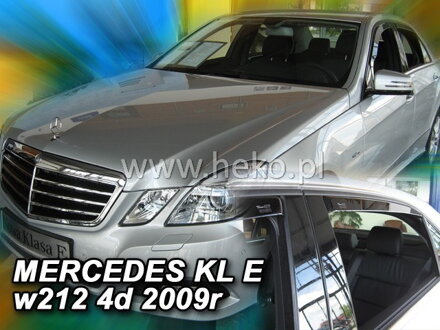 Deflektory Heko - Mercedes E W212 Sedan 2009-2016 (so zadnými)