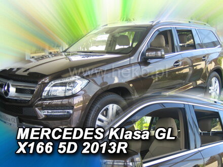 Deflektory Heko - Mercedes GL / GLS X166 2013-2019 (so zadnými)