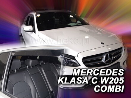 Deflektory Heko - Mercedes C W205 Combi 2014-2021 (so zadnými)